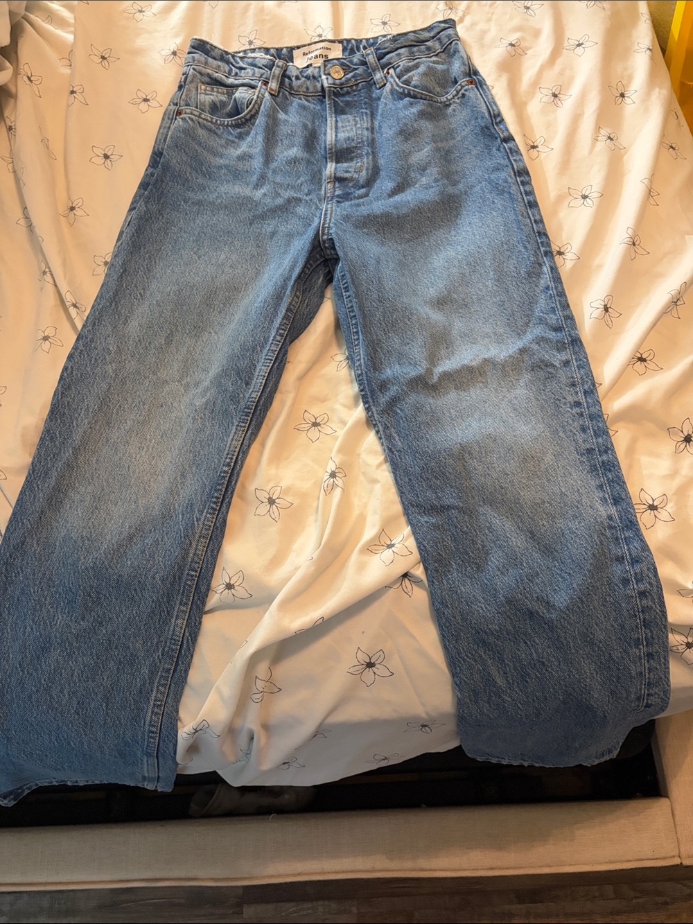 Reformation  Light Blue Bootcut Jeans